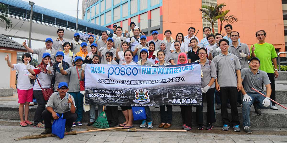 2016-05-28 @ North Klang Town Center (POSCO Global Volunteer Week)